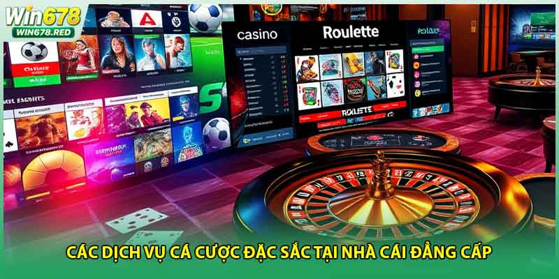 Các dịch vụ cá cược đặc sắc tại nhà cái đẳng cấp